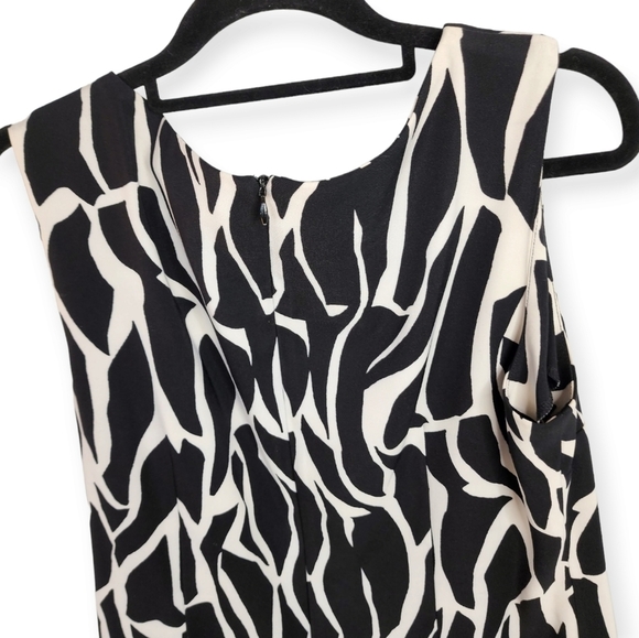 Ronnie Nicole dress black with white sleeveless size 16 - Picture 11 of 13